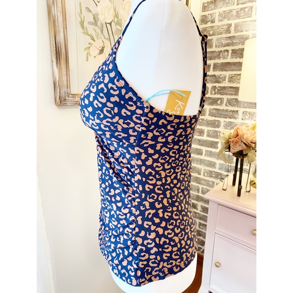 NWT Kona Sol Women's Shirred Tankini Top - Picture 5 of 7